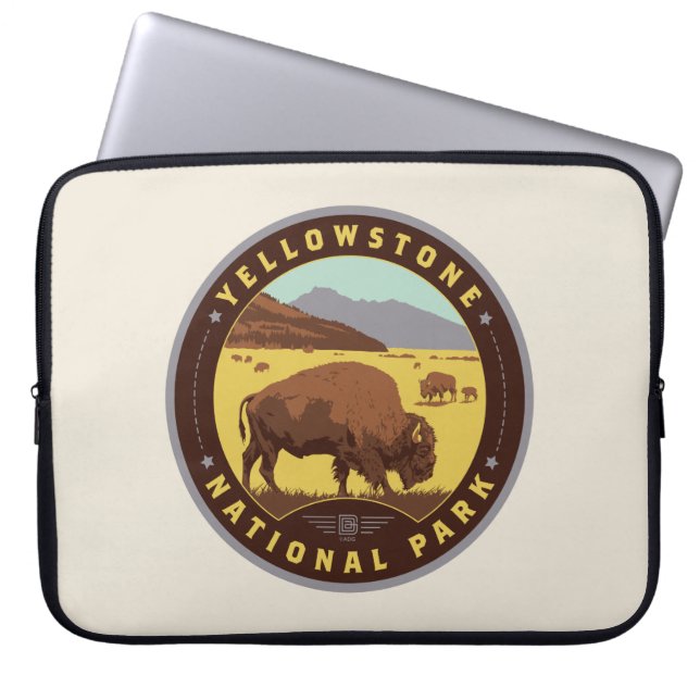 Nationaal Park Yellowstone Laptop Sleeve (Voorkant)