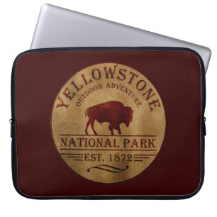 nationaal park yellowstone laptop sleeve