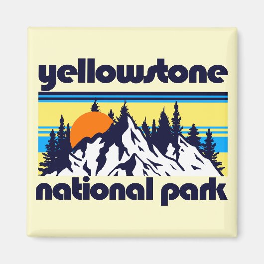 Nationaal Park Yellowstone Magneet (Voorkant)