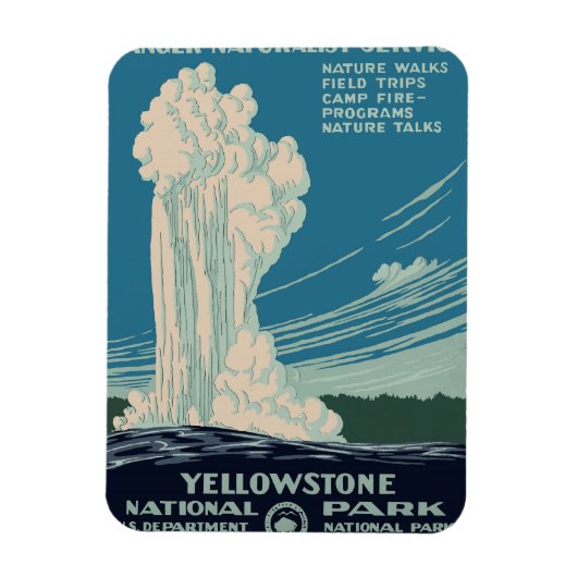 Nationaal Park Yellowstone Magneet (Verticaal)