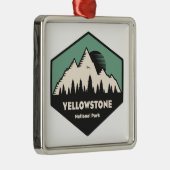 Nationaal Park Yellowstone Metalen Ornament (Rechts)