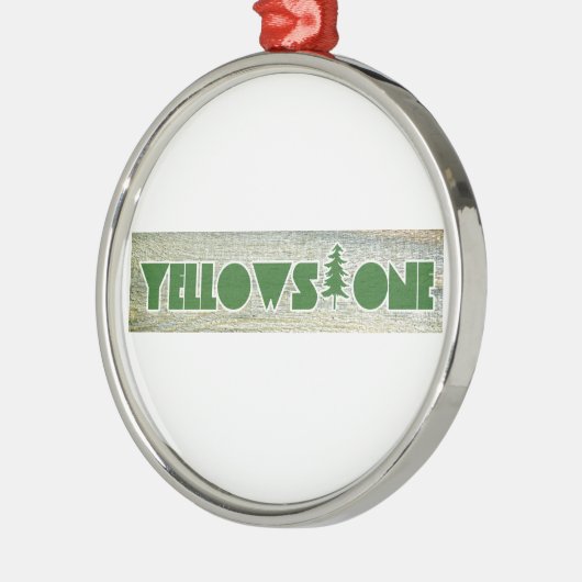 Nationaal Park Yellowstone Metalen Ornament (Links)