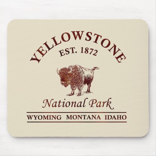 Nationaal park Yellowstone Muismat (Voorkant)