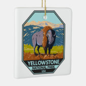 Nationaal park Yellowstone North American Bison Keramisch Ornament (Rechts)