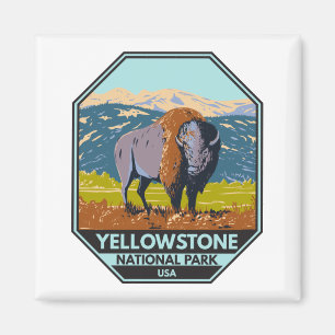Nationaal park Yellowstone North American Bison Magneet