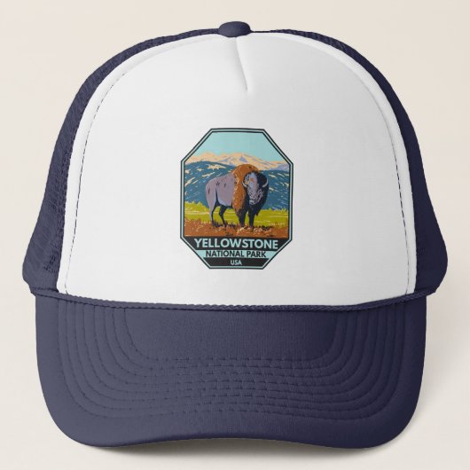 Nationaal park Yellowstone North American Bison Trucker Pet (Voorkant)