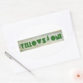 Nationaal Park Yellowstone Ovale Sticker (Envelop)