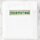 Nationaal Park Yellowstone Ovale Sticker (Tas)