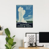 Nationaal Park Yellowstone Poster (Thuiskantoor)