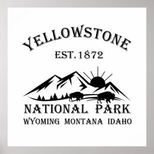 Nationaal park Yellowstone Poster