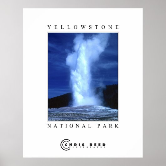 Nationaal Park Yellowstone Poster (Voorkant)
