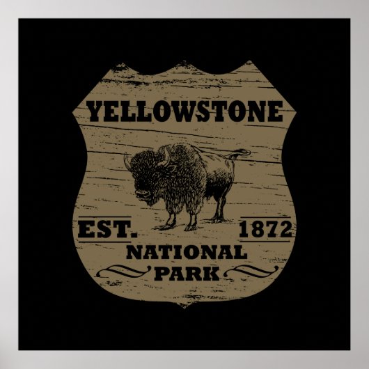 nationaal park yellowstone poster (Voorkant)