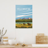 Nationaal park Yellowstone Poster (Keuken)