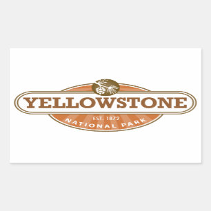 Nationaal Park Yellowstone Rechthoekige Sticker