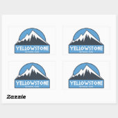 Nationaal Park Yellowstone Rechthoekige Sticker (Vel)