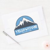 Nationaal Park Yellowstone Rechthoekige Sticker (Envelop)