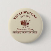 Nationaal park Yellowstone Ronde Button 5,7 Cm (Voorkant)