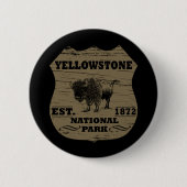 Nationaal park Yellowstone Ronde Button 5,7 Cm (Voorkant)