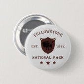 Nationaal park Yellowstone Ronde Button 5,7 Cm (Voorkant /achterkant)