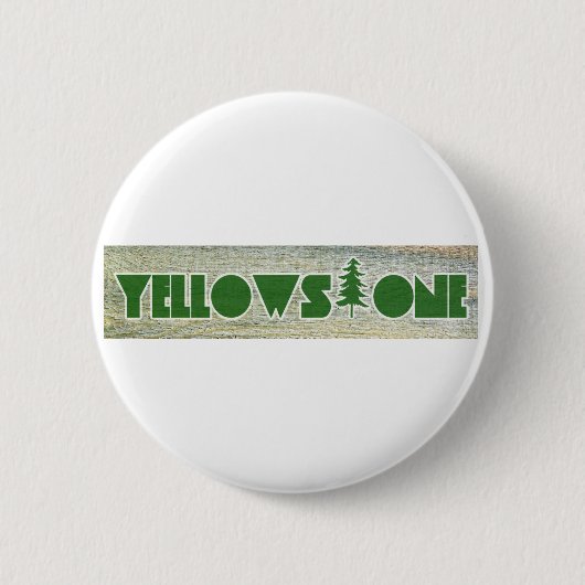 Nationaal Park Yellowstone Ronde Button 5,7 Cm (Voorkant)