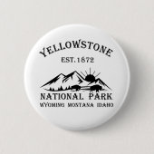 Nationaal park Yellowstone Ronde Button 5,7 Cm (Voorkant)