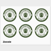 Nationaal Park Yellowstone Ronde Sticker (Vel)