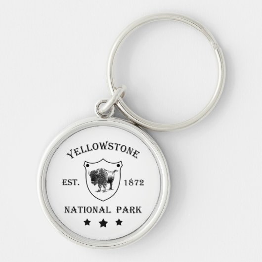 Nationaal park Yellowstone Sleutelhanger (Voorkant)