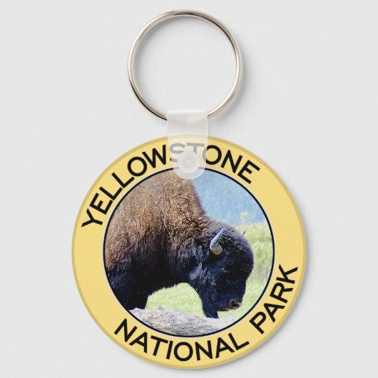 Nationaal Park Yellowstone Sleutelhanger (Voorkant)