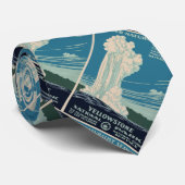 Nationaal Park Yellowstone Stropdas (Opgerold)