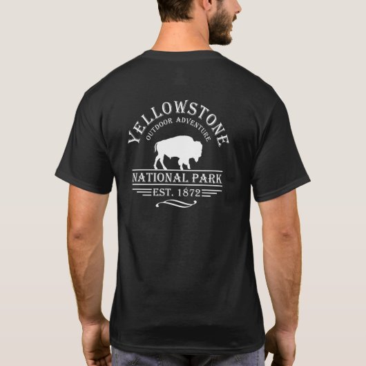 Nationaal park Yellowstone T-shirt (Achterkant)