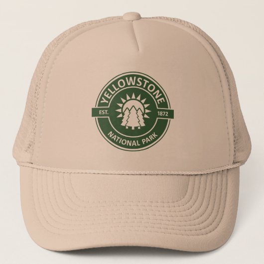 Nationaal Park Yellowstone Trucker Pet (Voorkant)
