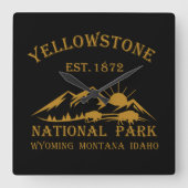 Nationaal park Yellowstone Vierkante Klok (Voorkant)