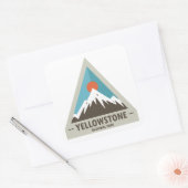 Nationaal Park Yellowstone Vierkante Sticker (Envelop)