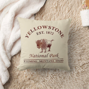 Nationaal park Yellowstone vintage Kussen