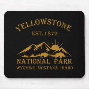 Nationaal park Yellowstone vintage Muismat