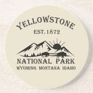 Nationaal park Yellowstone Zandsteen Onderzetter