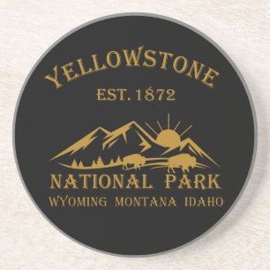 Nationaal park Yellowstone Zandsteen Onderzetter