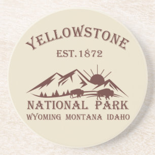 Nationaal park Yellowstone Zandsteen Onderzetter