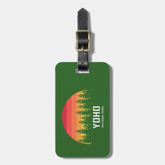 Nationaal park Yoho Bagagelabel (Voorkant verticaal)