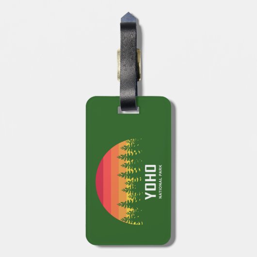 Nationaal park Yoho Bagagelabel (Achterkant verticaal)