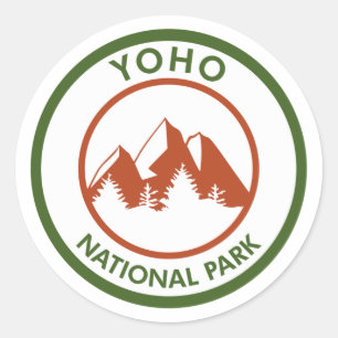 Nationaal park Yoho Ronde Sticker