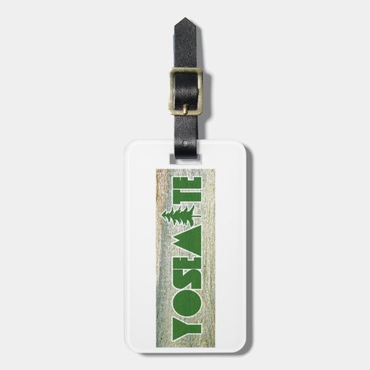 Nationaal park Yosemite Bagagelabel (Voorkant verticaal)