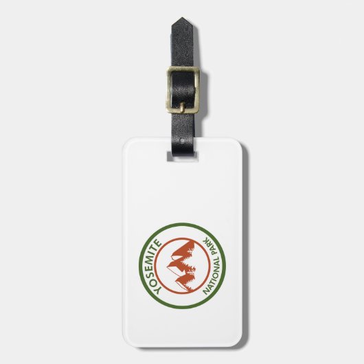Nationaal park Yosemite Bagagelabel (Voorkant verticaal)