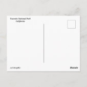 Nationaal park Yosemite Briefkaart (Achterkant)