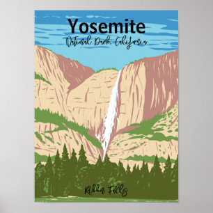 Nationaal park Yosemite, CA Herfsten van lint Poster