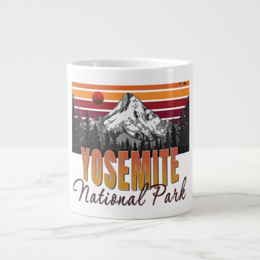Nationaal park Yosemite Extra Grote Beker (Voorkant)