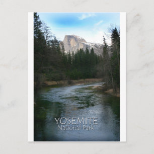 Nationaal park Yosemite Half Dome Briefkaart