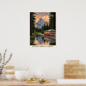  nationaal park Yosemite Poster (Keuken)