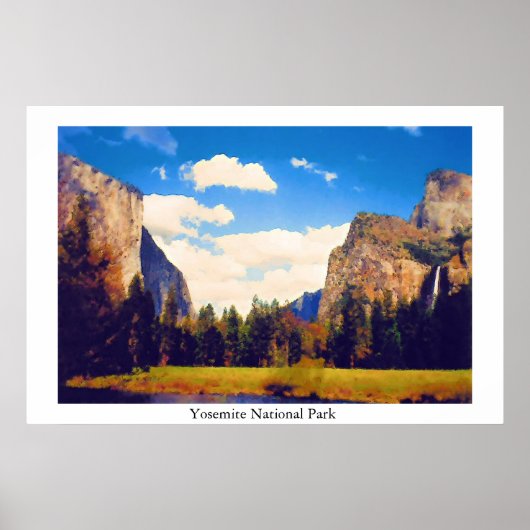 Nationaal park Yosemite Poster (Voorkant)