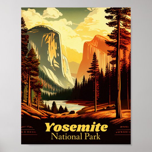  nationaal park Yosemite Poster (Voorkant)